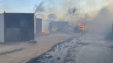 Горят дома, хозпостройки, машина – подробности крупного пожара в Костанае