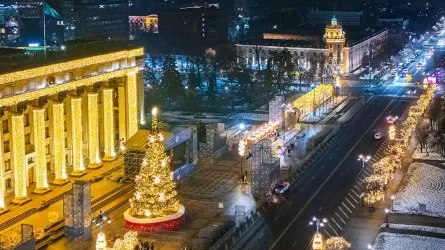 Жаңа жыл қарсаңында Алматы ерекше безендірілді 