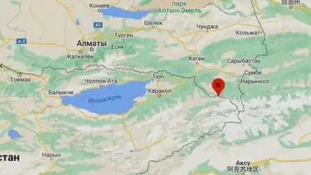 Землетрясение произошло на границе между Казахстаном и Кыргызстаном