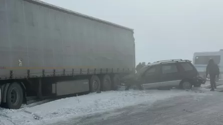 В массовом ДТП в пригороде Павлодара погибла женщина 