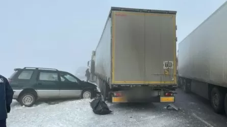 Павлодарда қатты тұман салдарынан ірі жол апаты болды 